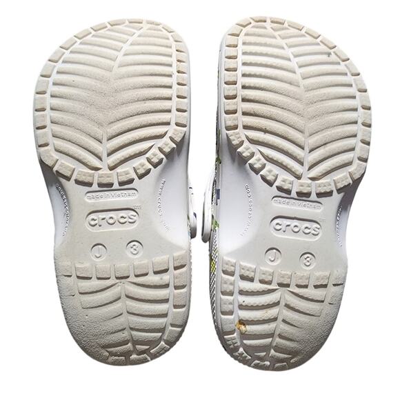 Crocs Unisex Slip-Ons Classic Character Dinosaur Print Clog Size J3 - Picture 6 of 7